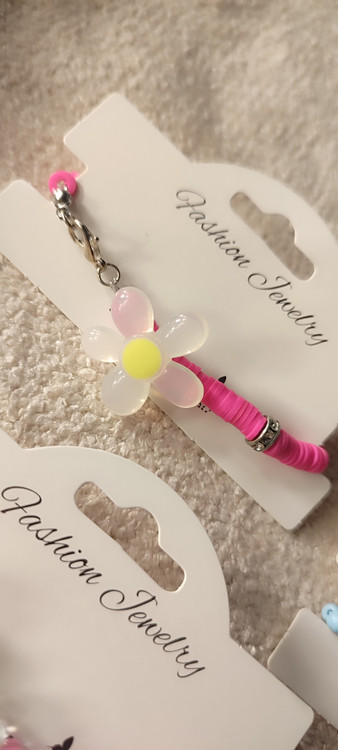 دستبند دخترانه فیمو و مهره