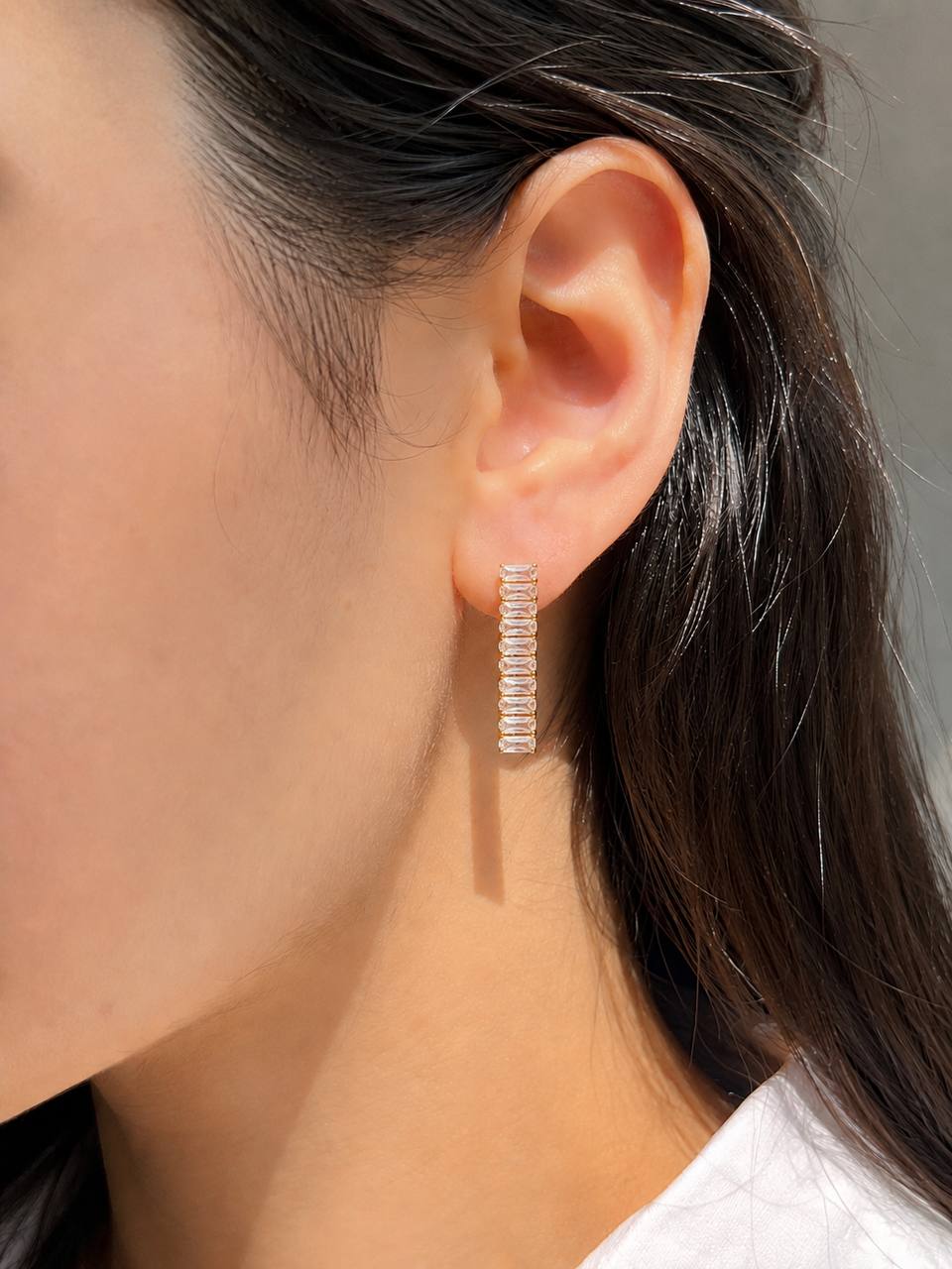 گوشواره دخترانه مدل تنیسی رادیوم